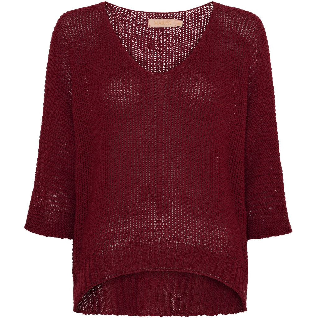 BETINA - Knit Top - Bordaux