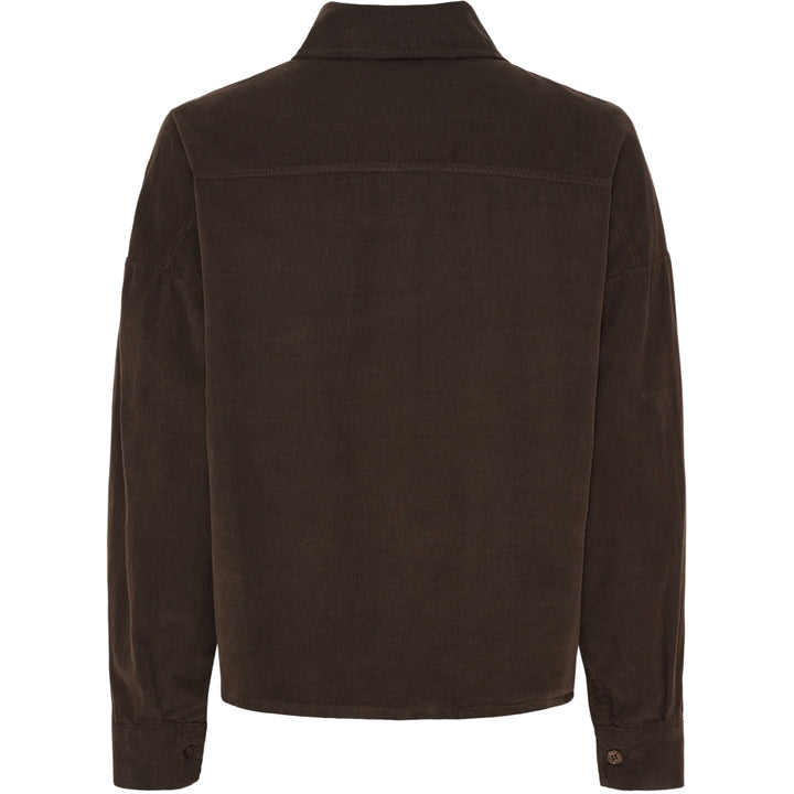 BIRDIE - Kort Oversized skjorta - Brown