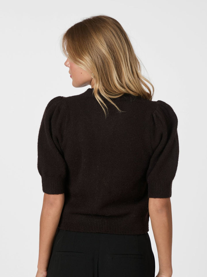 Neo Noir - Trudy Knit Cardigan - Dark Brown