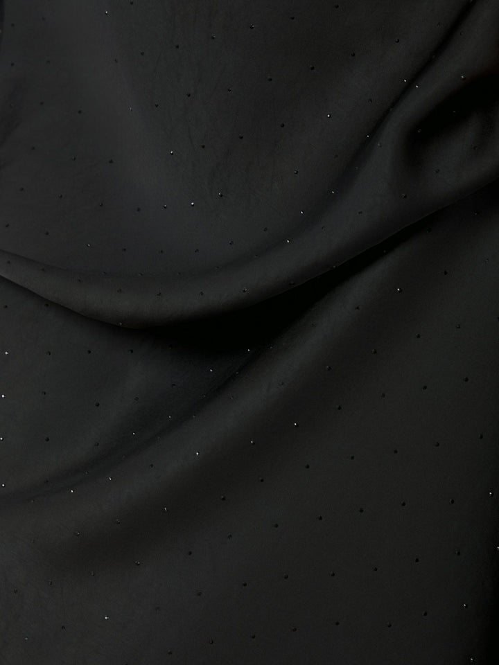 Neo Noir - Viso Heavy Sateen Bedaz Skirt - Black