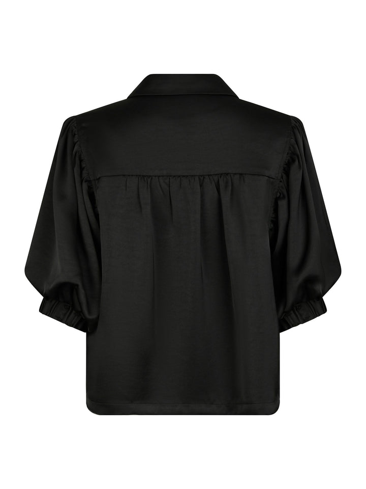 Neo Noir - Etta Heavy Sateen Shirt - Black
