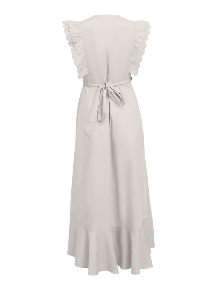 HOPE PAPAYA - Wrap Dress - White Sand