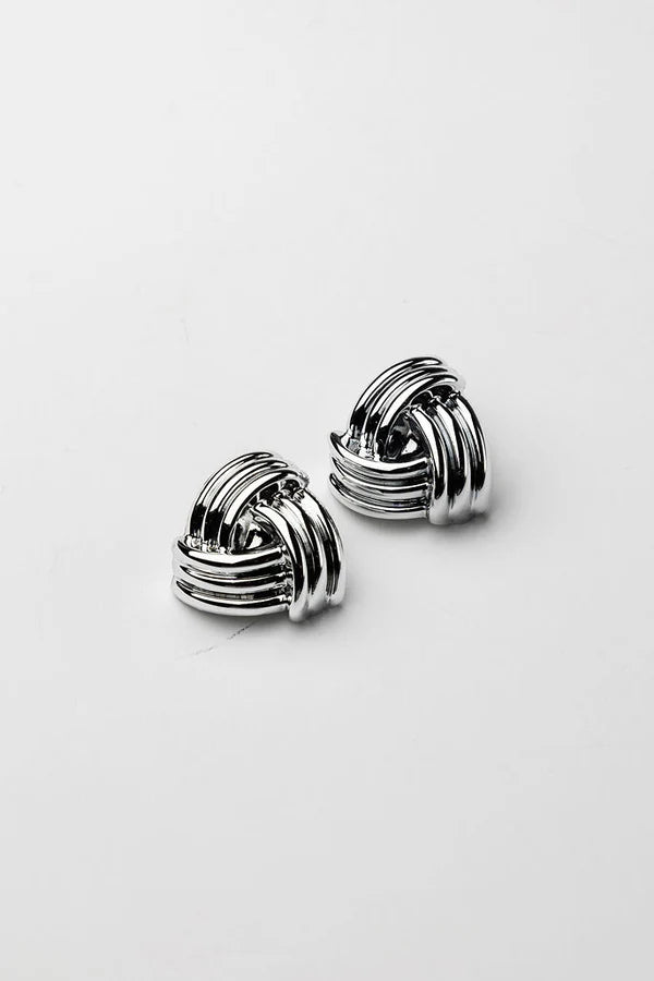 BOW 19 - Knot earring - Silver
