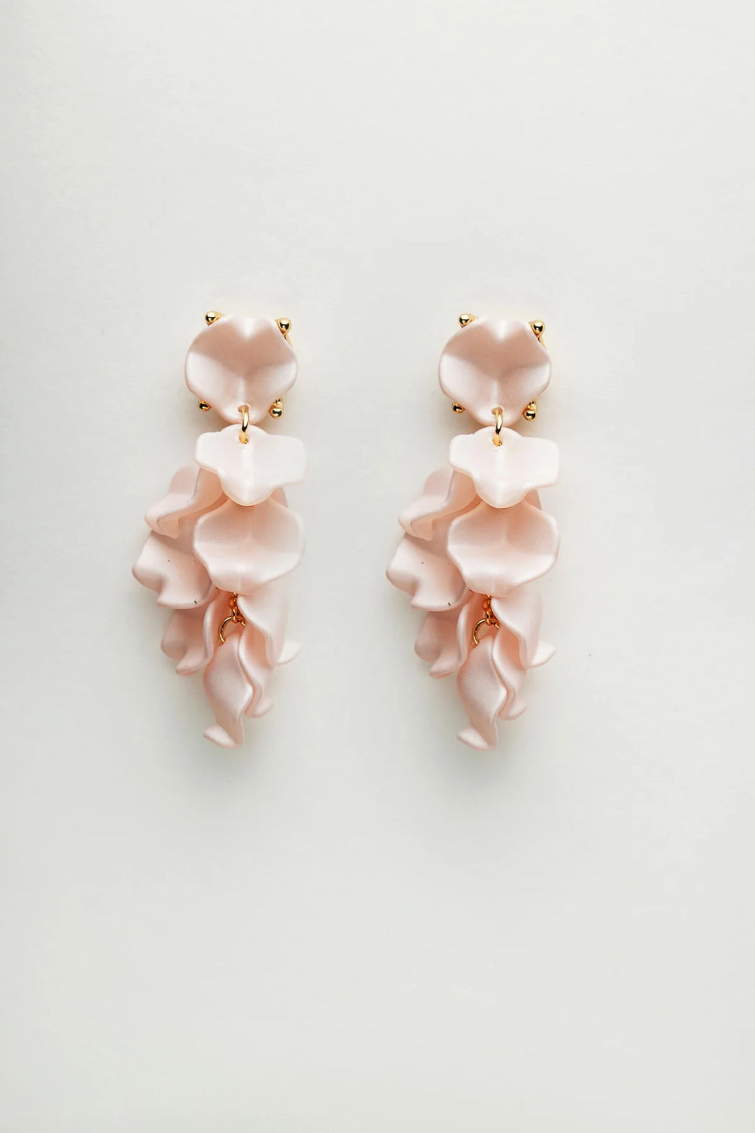 BOW 19 - Mini Leaf earring - Light Pink