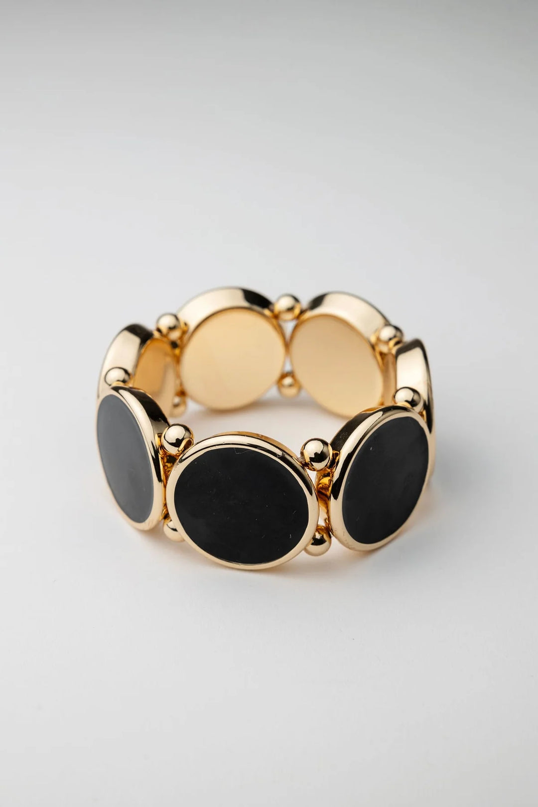 BOW 19 - Ava Elastic Bracelet - Guld/Svart