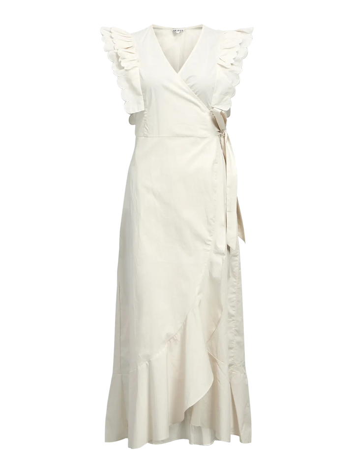 HOPE PAPAYA - Wrap Dress - White Sand