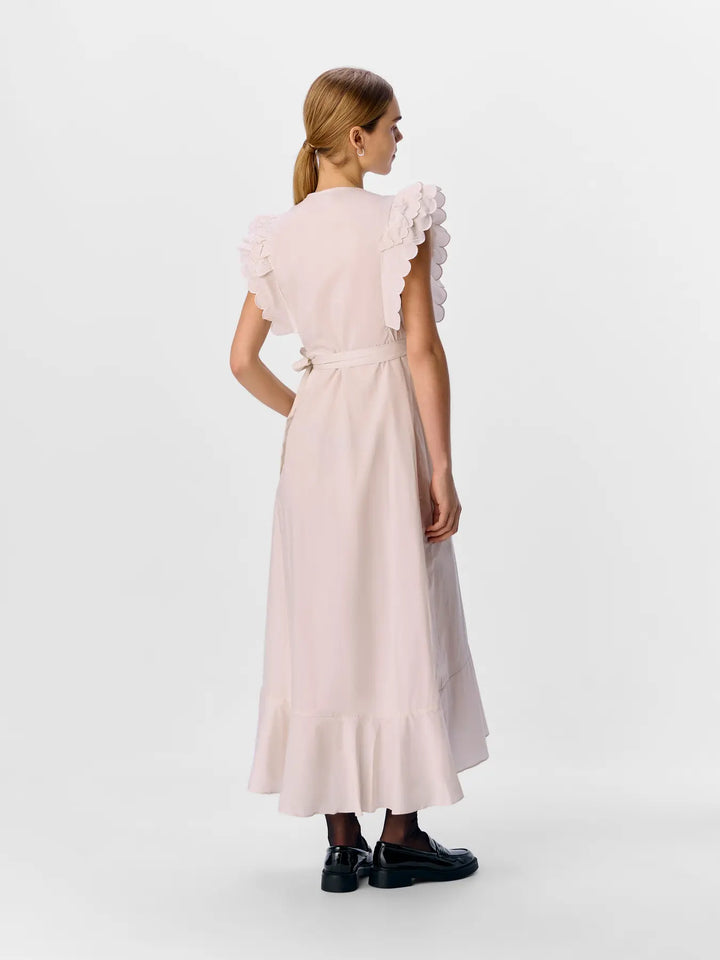 HOPE PAPAYA - Wrap Dress - White Sand