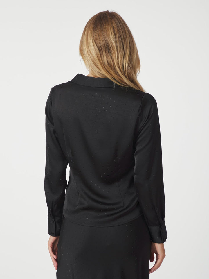 Neo Noir - Christy Heavy Sateen Bedas Blouse