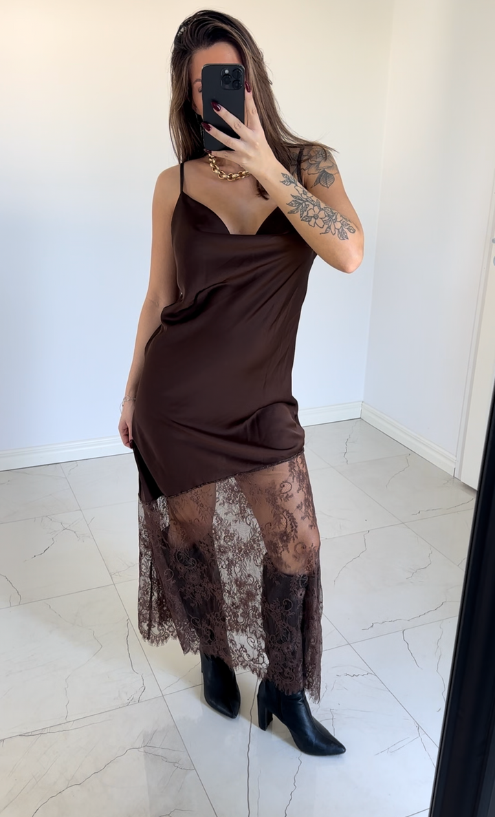 GIGI - Klänning - Brown/ Påfyllning den 29/10