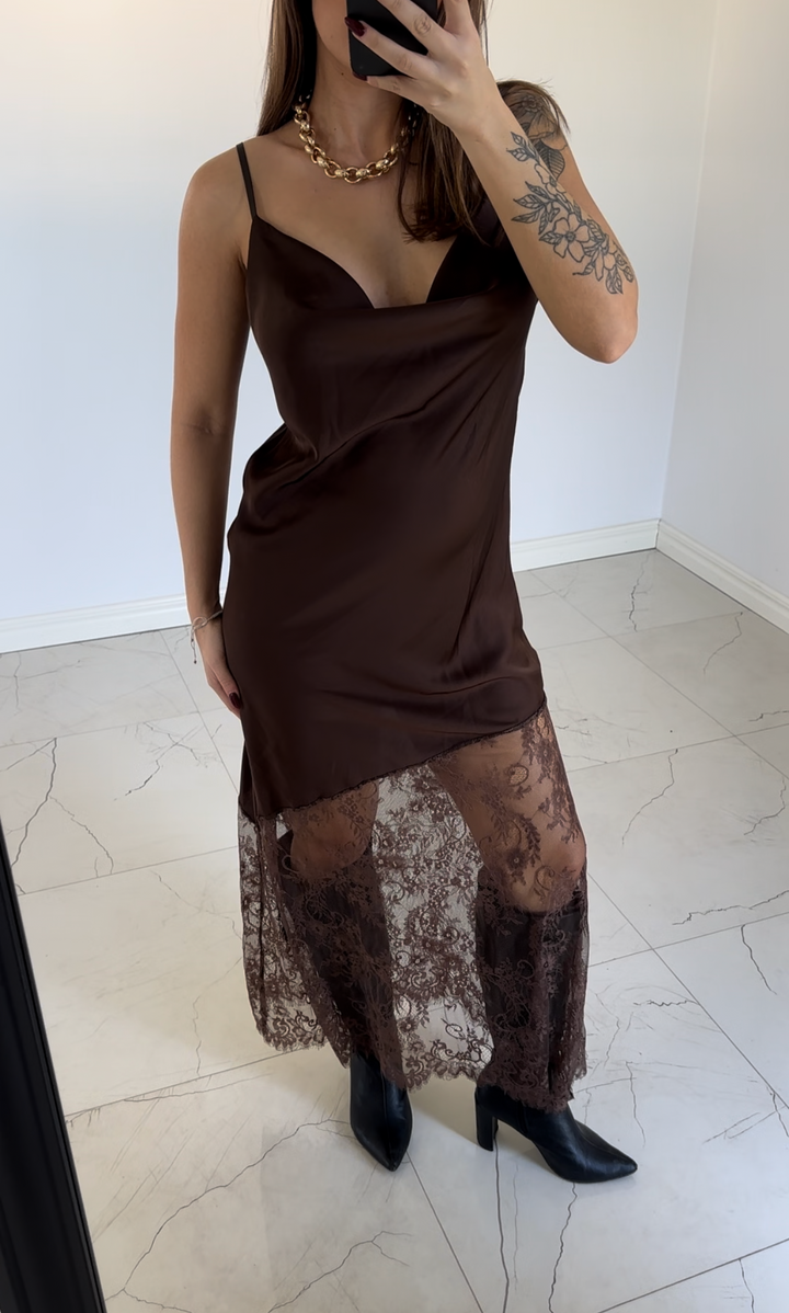 GIGI - Klänning - Brown/ Påfyllning den 29/10