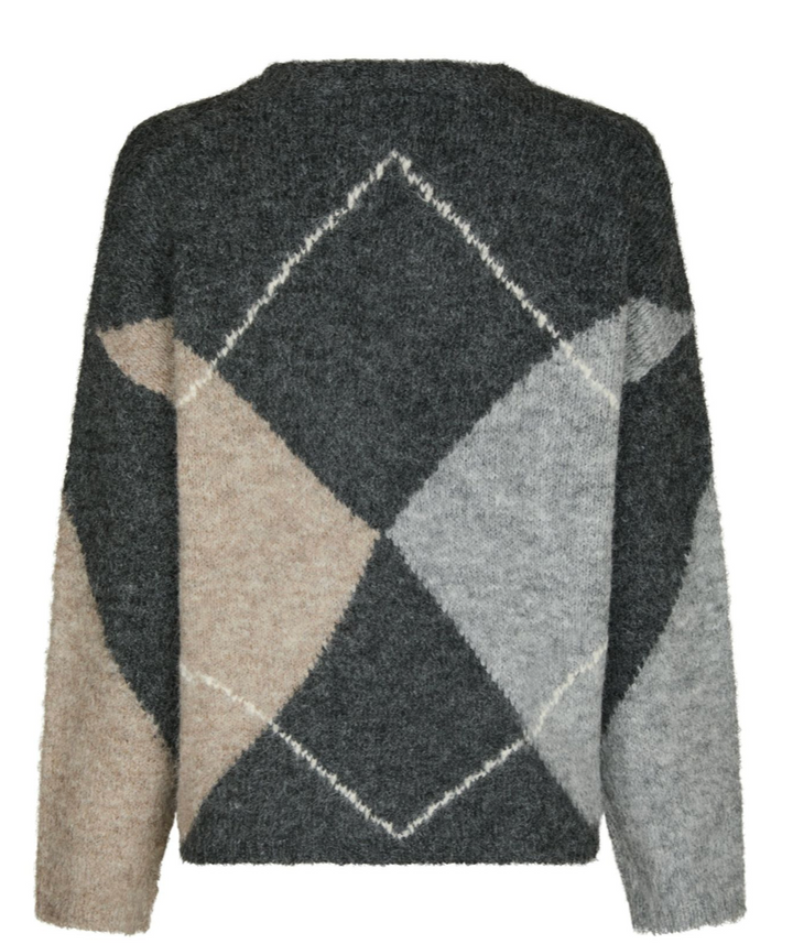 Neo Noir - Inga fluffy knit blouse