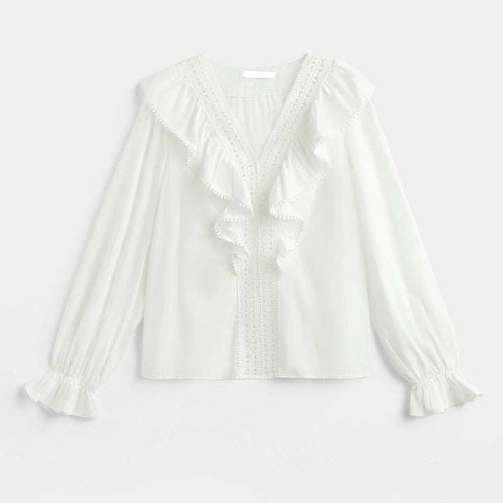 AZRA - Volangblus - White