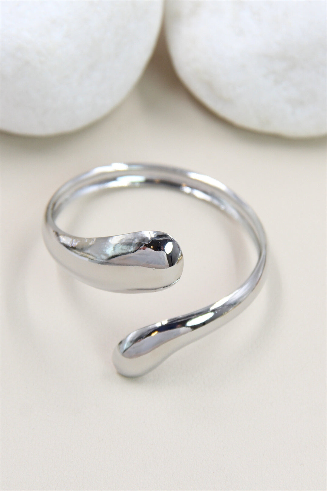 BIG DROP - Stelt armband - Silver