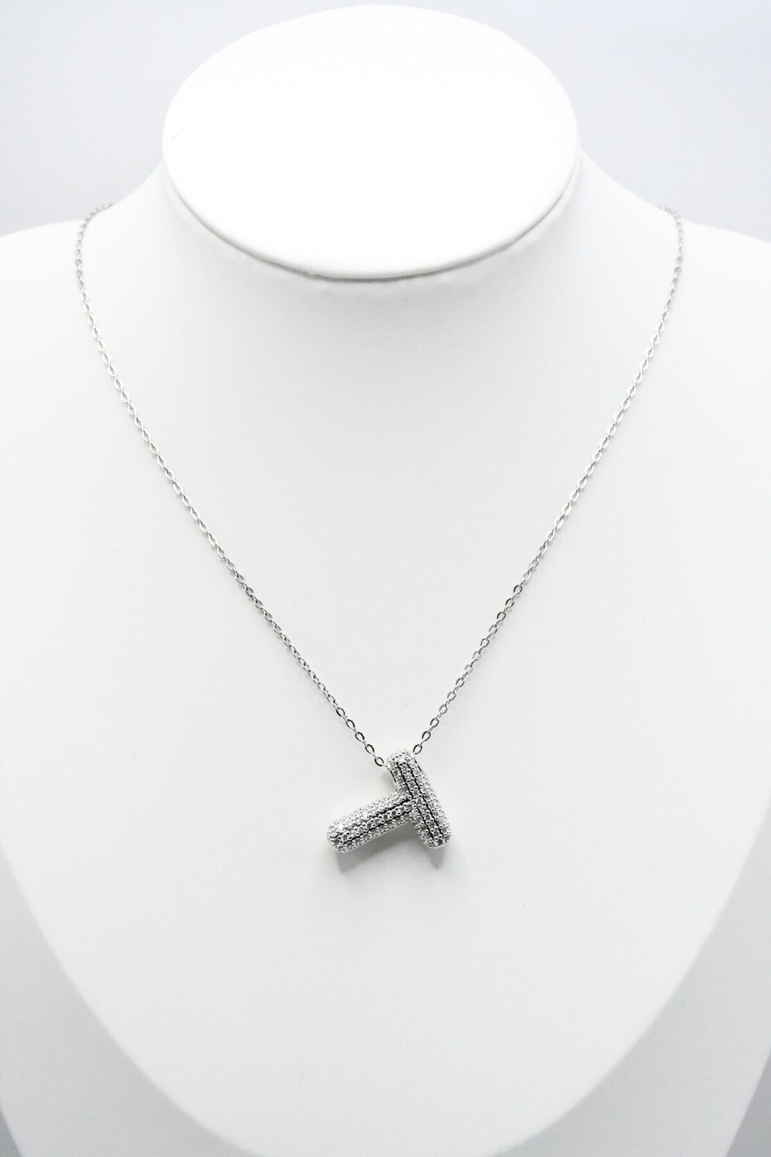 LETTERS - T - Halsband - Silver