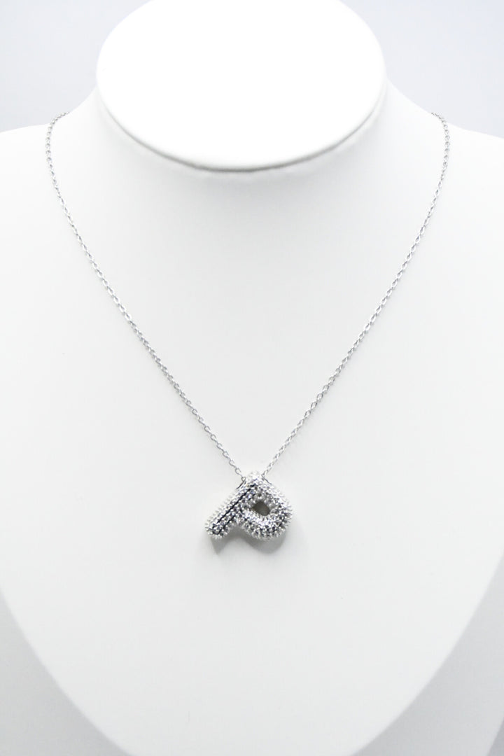 LETTERS - P - Halsband - Silver