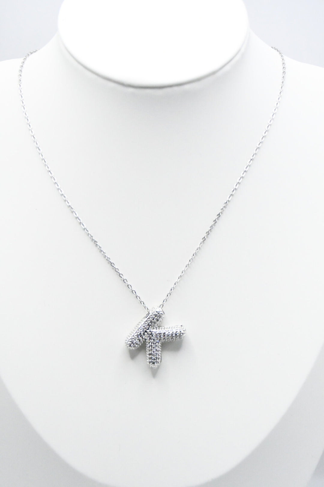 LETTERS - K - Halsband - Silver