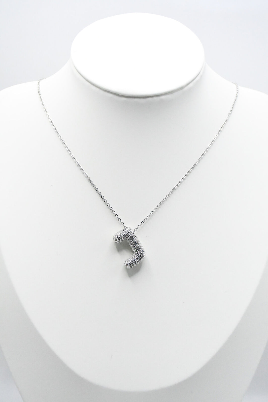 LETTERS - J - Halsband - Silver