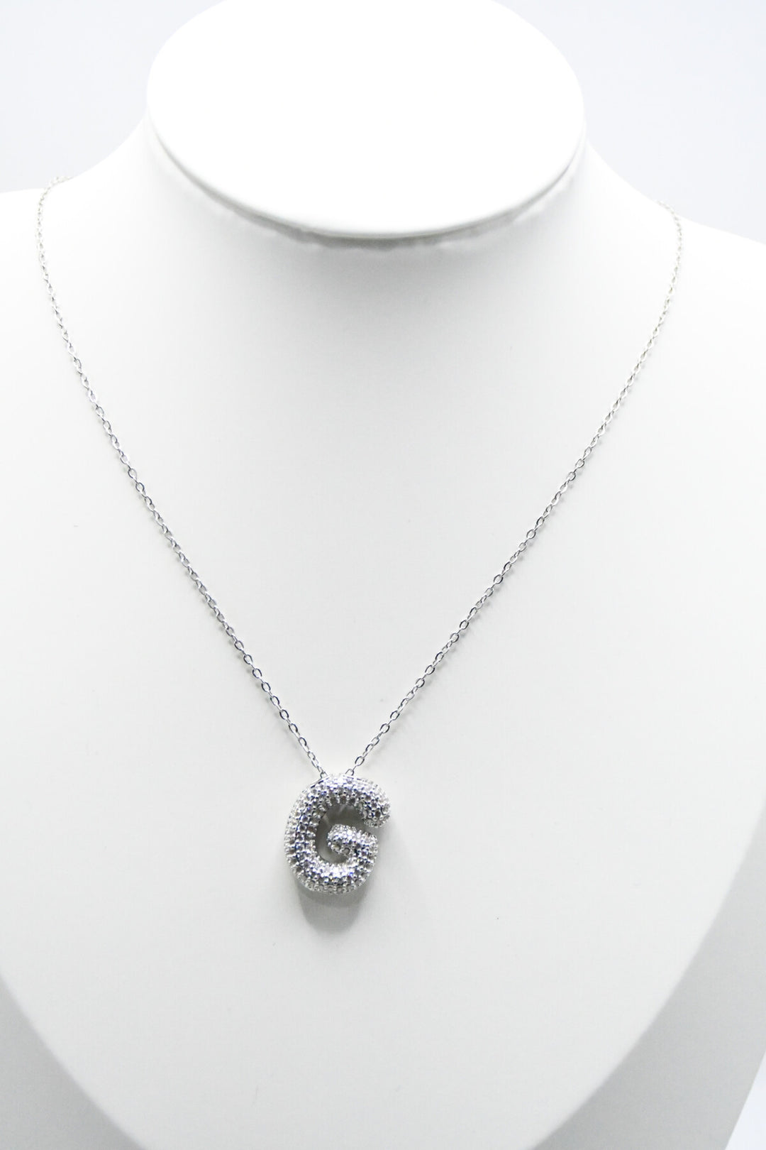 LETTERS - G - Halsband - Silver