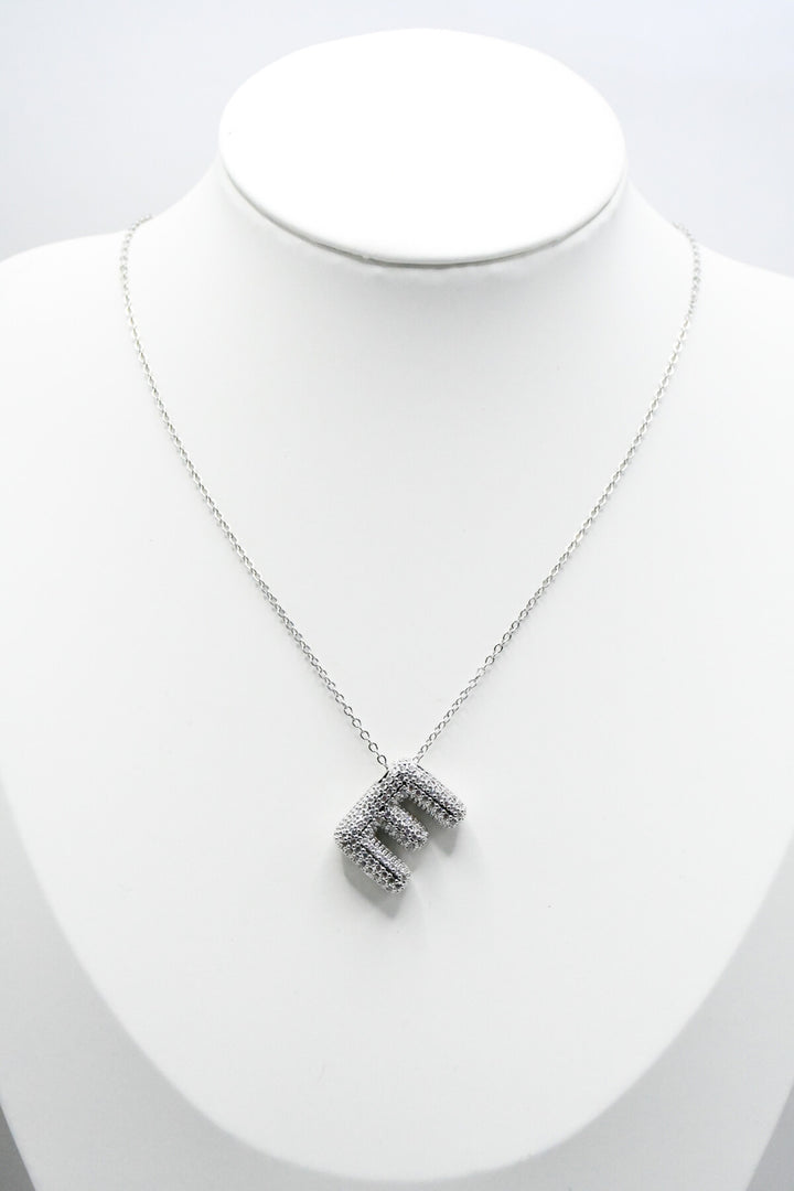 LETTERS - E - Halsband - Silver