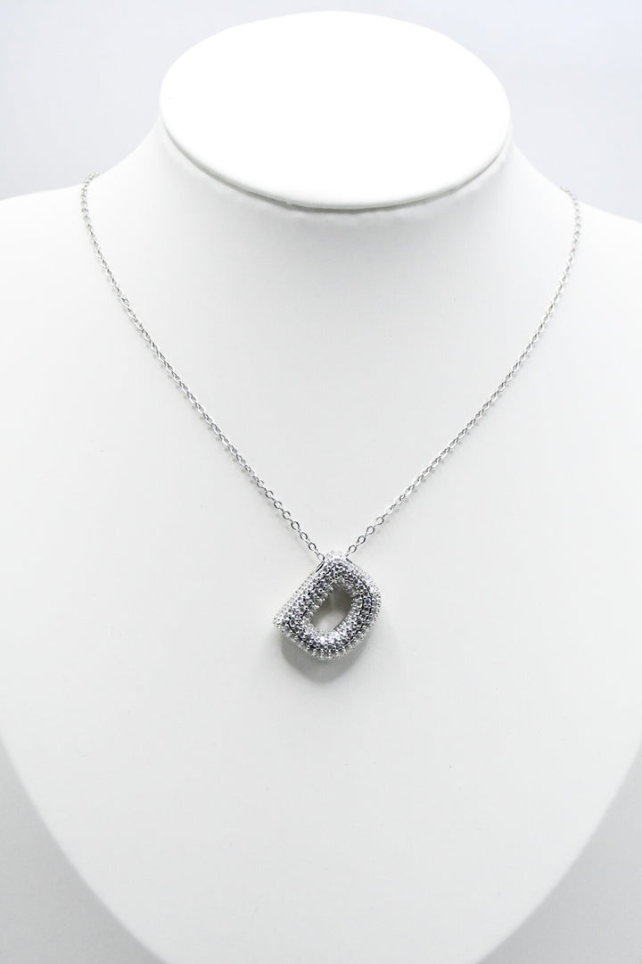 LETTERS - D - Halsband - Silver