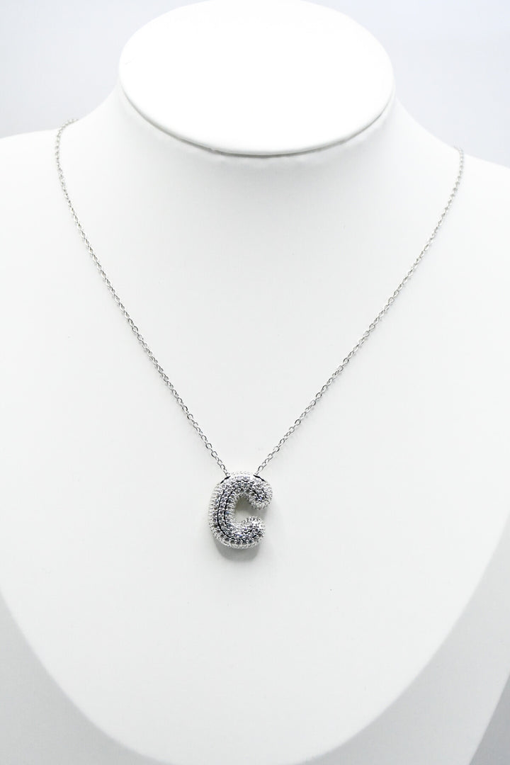 LETTERS - C - Halsband - Silver
