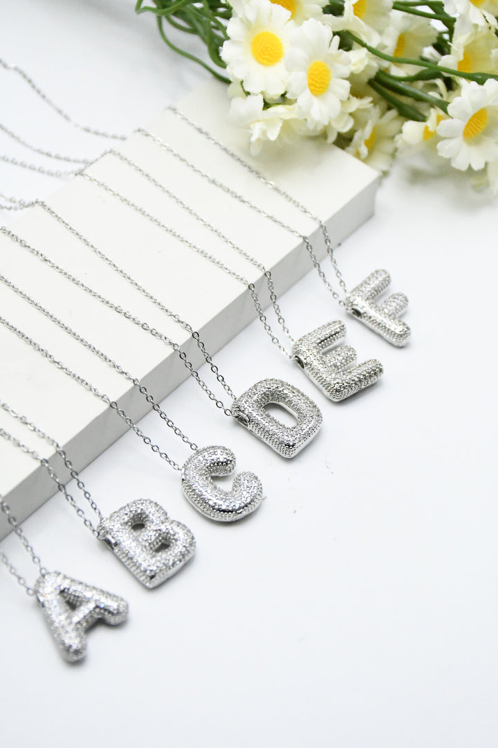 LETTERS - N - Halsband - Silver