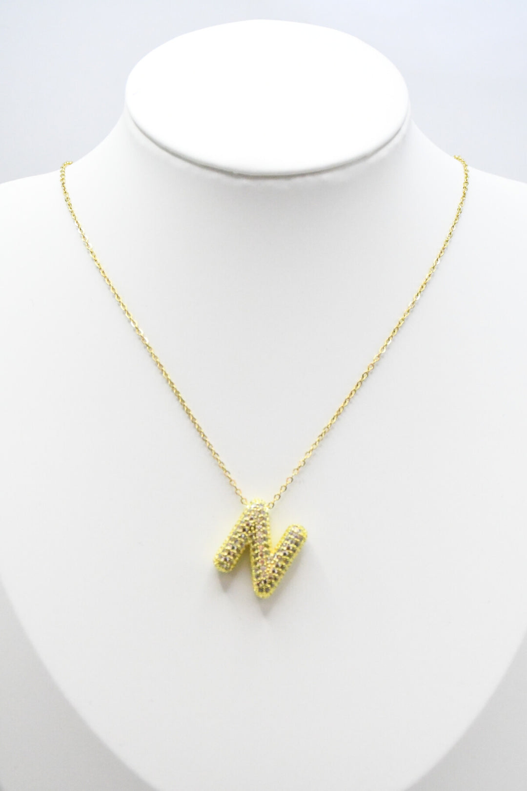 LETTERS - N - Halsband - Guld