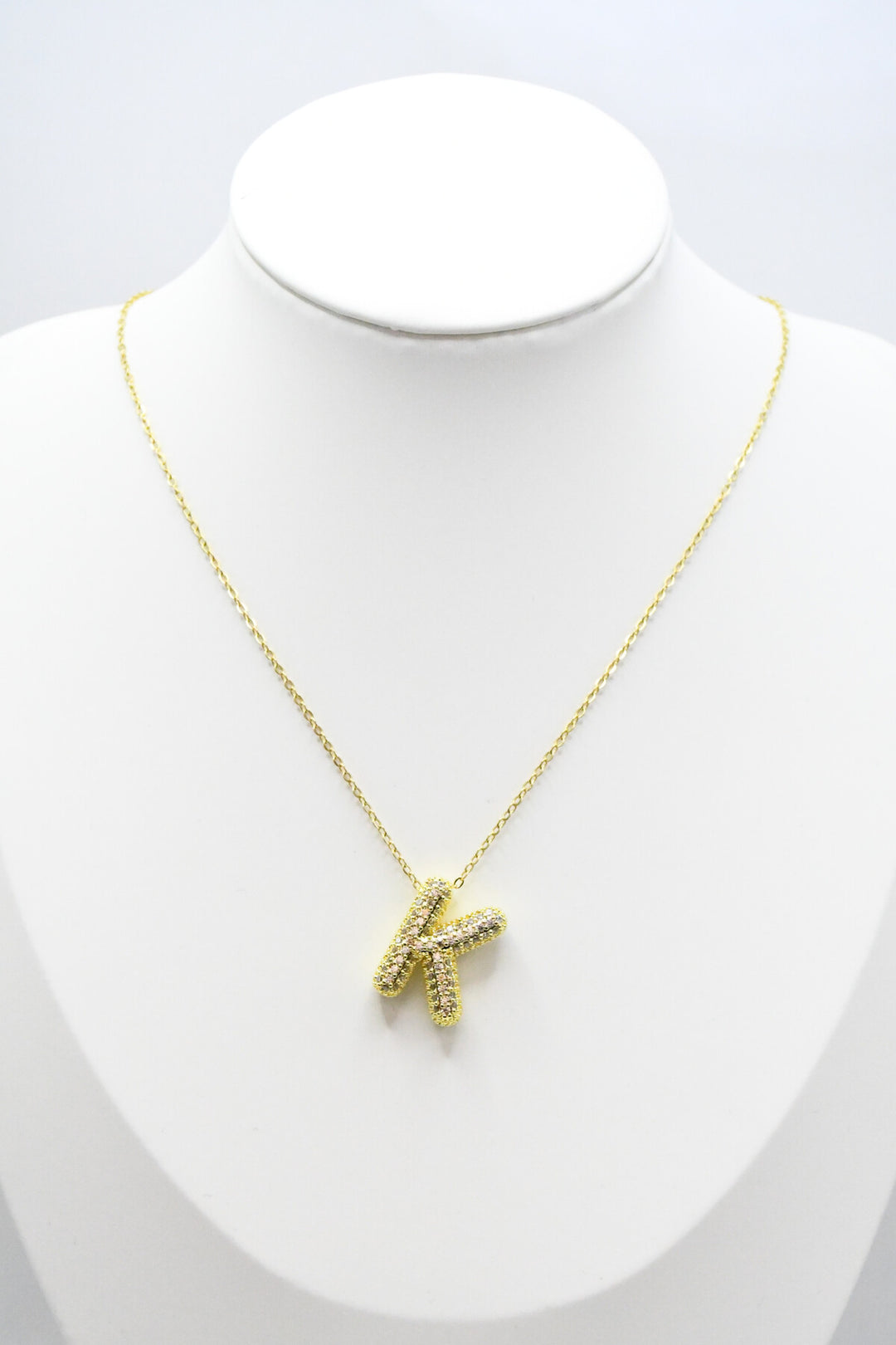 LETTERS - K - Halsband - Guld