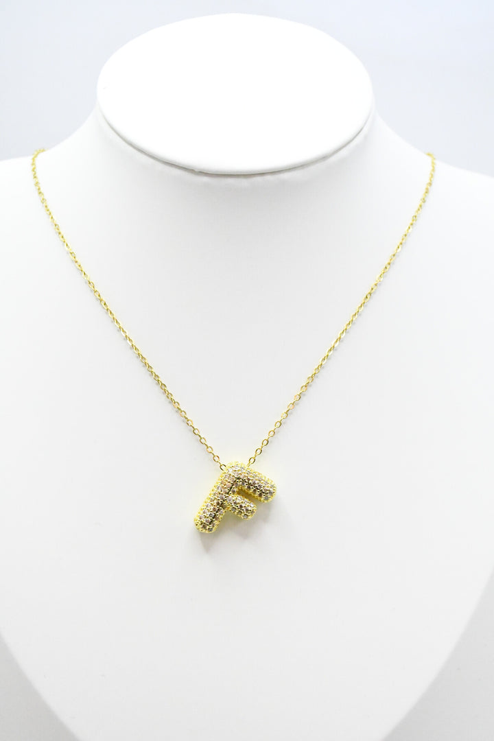 LETTERS - F - Halsband - Guld