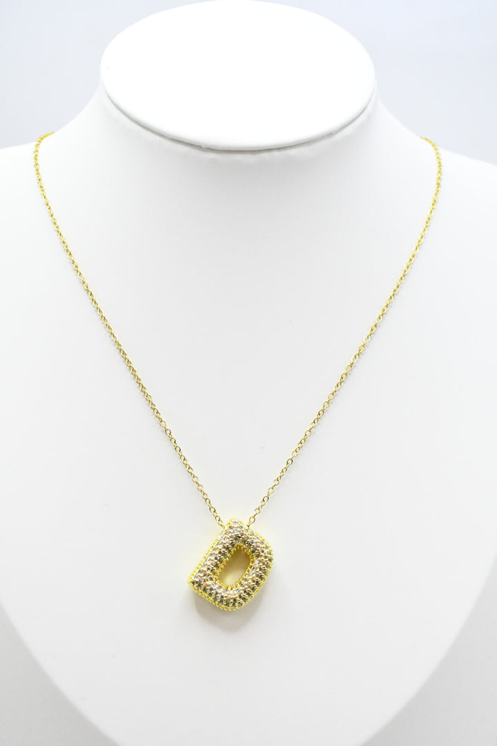 LETTERS - D - Halsband - Guld
