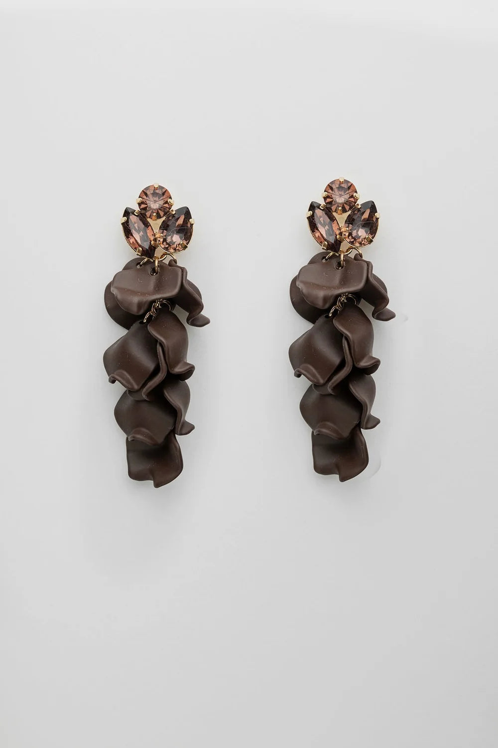 BOW 19 - Leaf Stone earring - Brown
