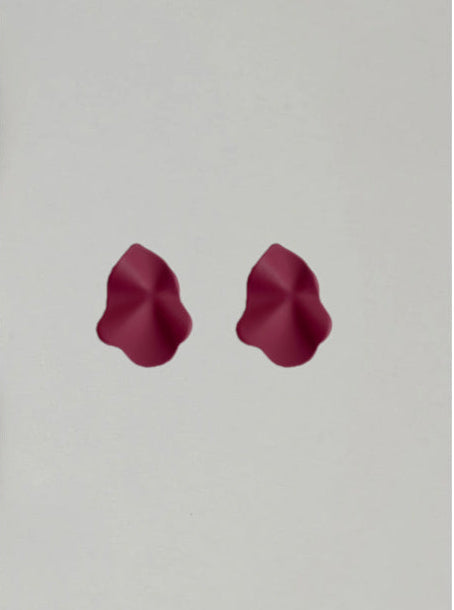BOW 19 - Lip earring S - Burgundy