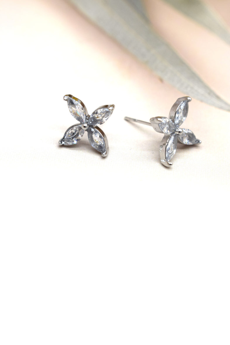 X - Earrings - Silver