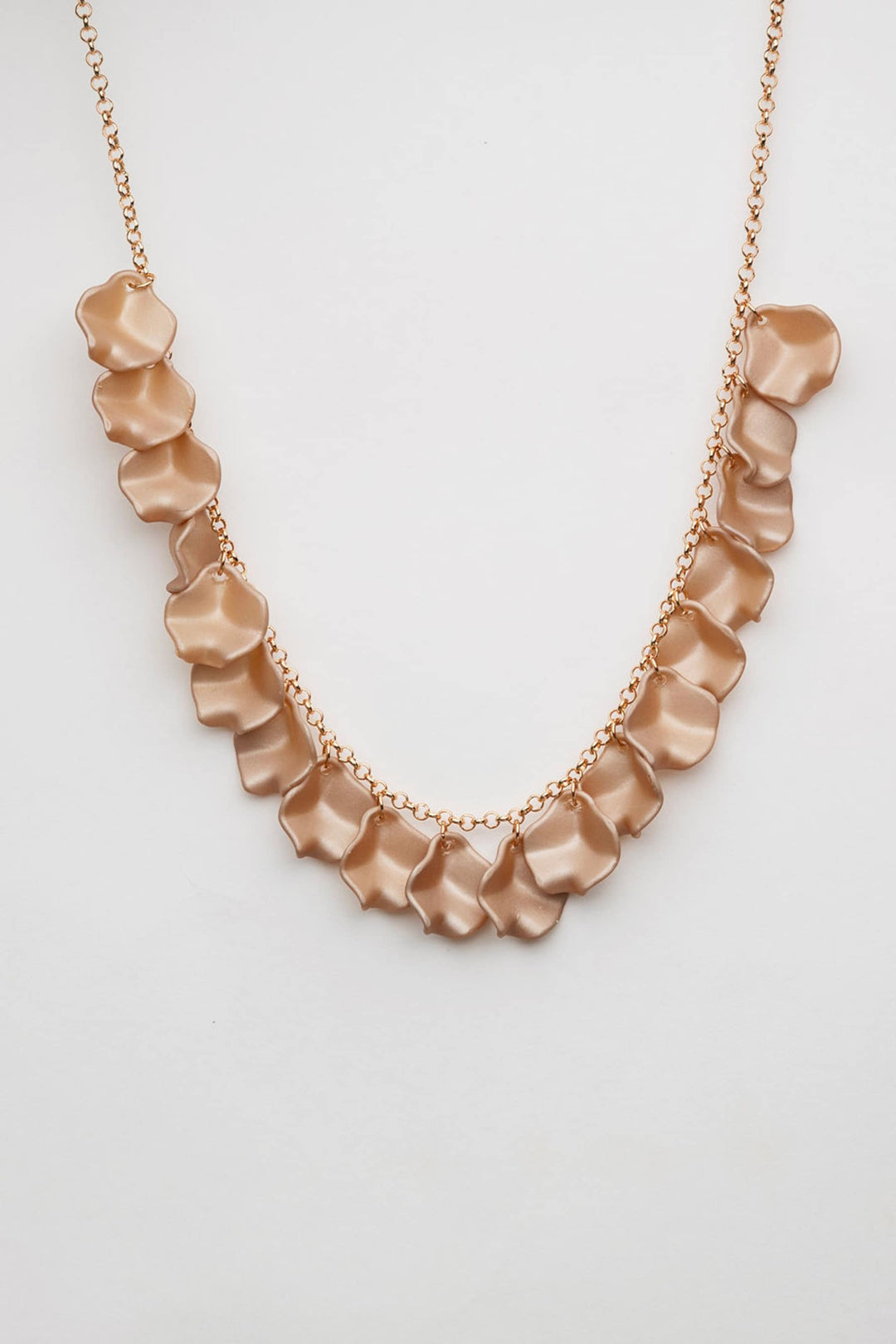 BOW 19 - Leaf Mini Necklace - Nougat