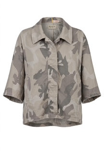 MARTA - Quartz Camo Jacka/Skjorta Kort - Beige Camo