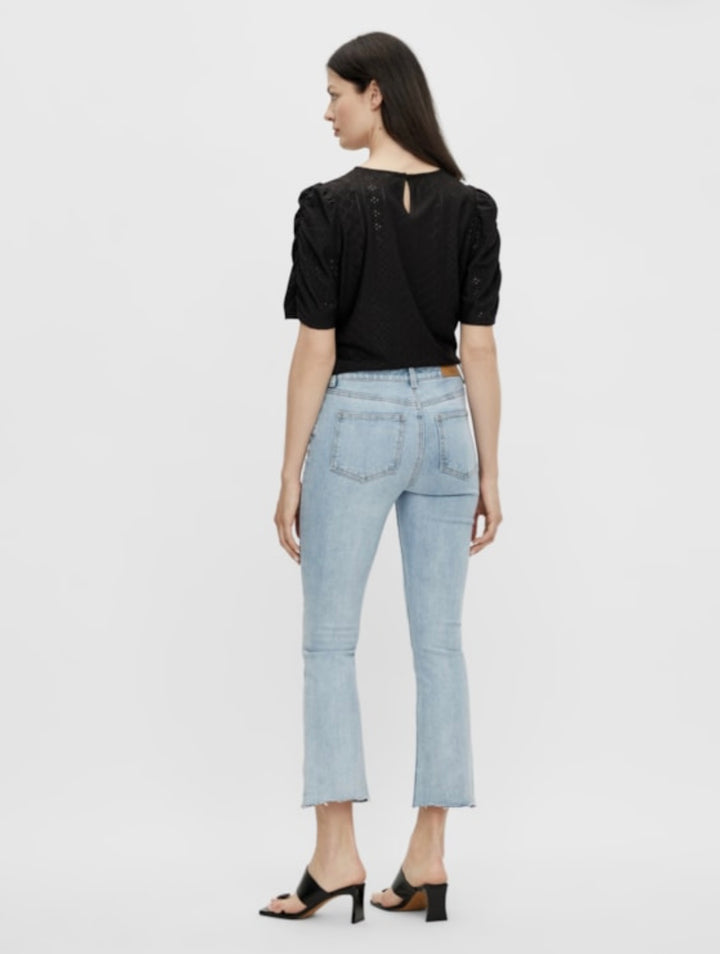 OBJECT - Belle kick flare jeans - Light denim