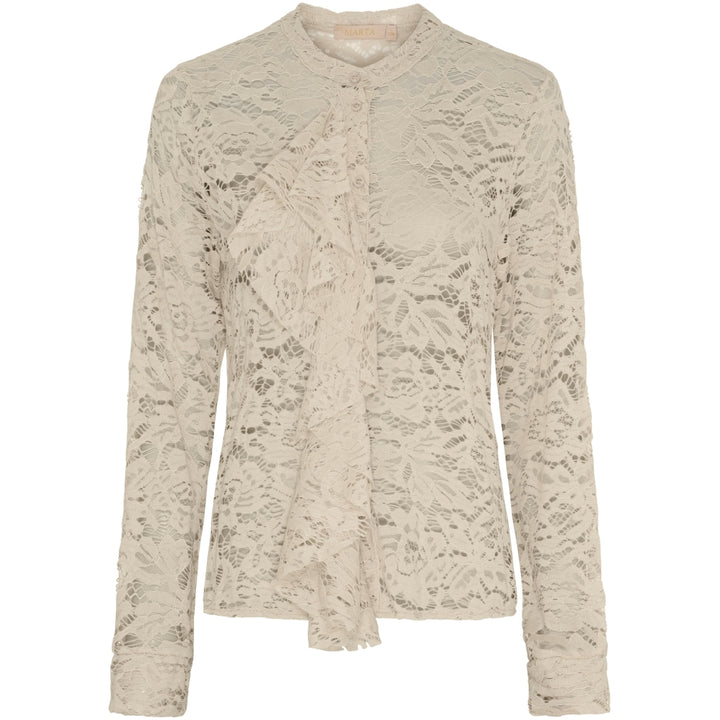 Claire - Soft Lace blouse - Beige