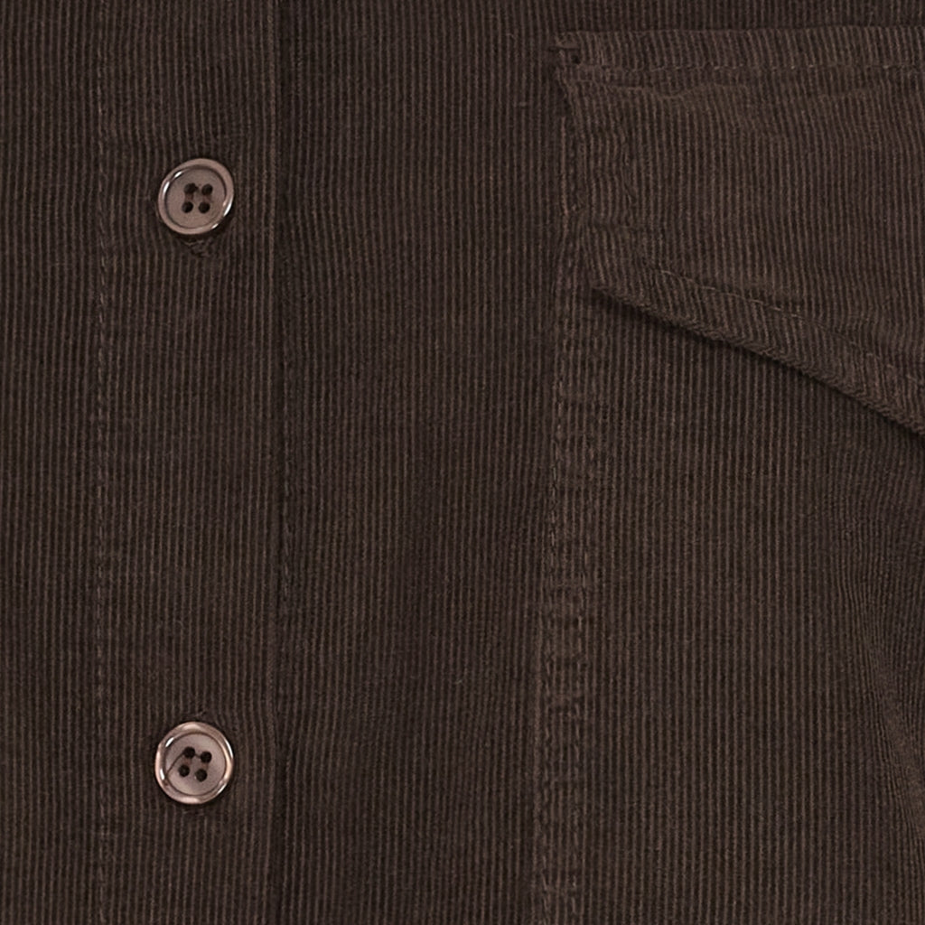 BIRDIE - Kort Oversized skjorta - Brown