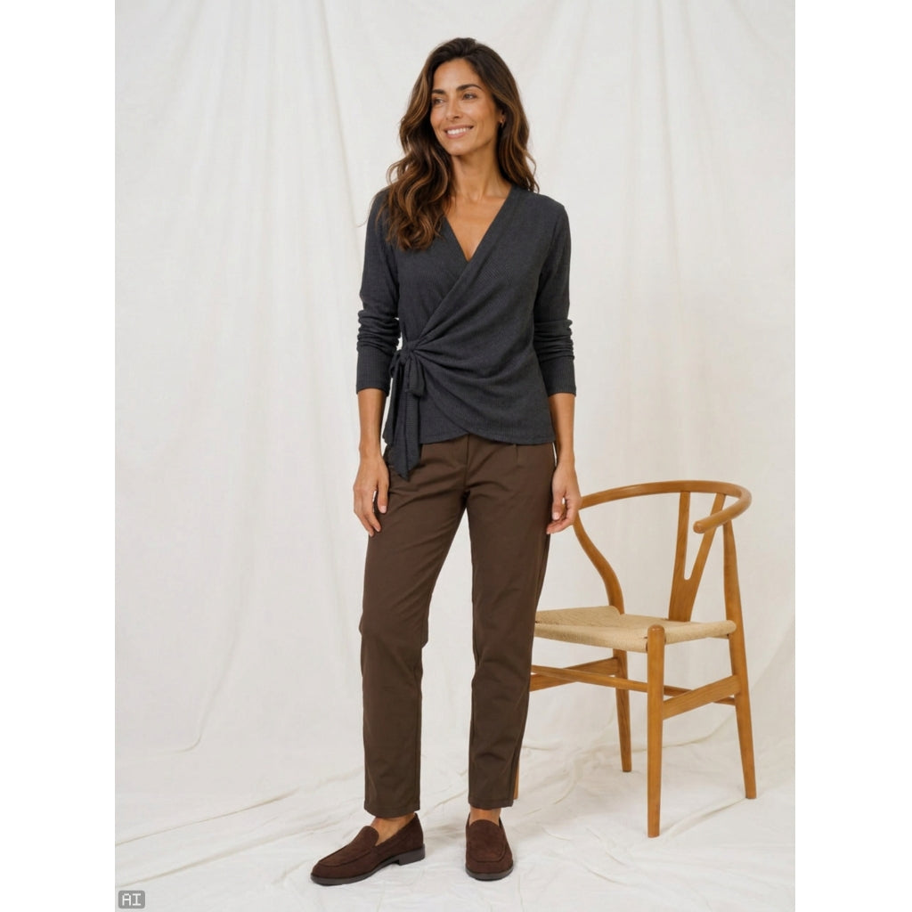 MARTA - Talina Knit Top - Black glitter