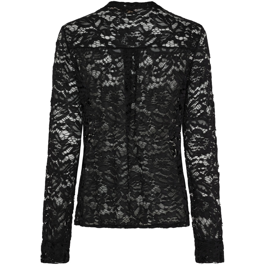 Claire - Soft Lace blouse - Black