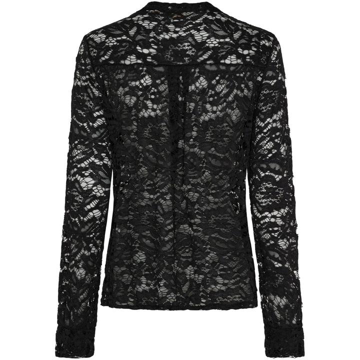 Claire - Soft Lace blouse - Black