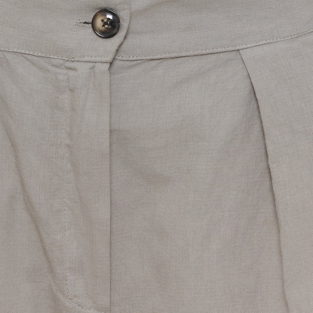 MARTA - Delara Linne Pants - Fango
