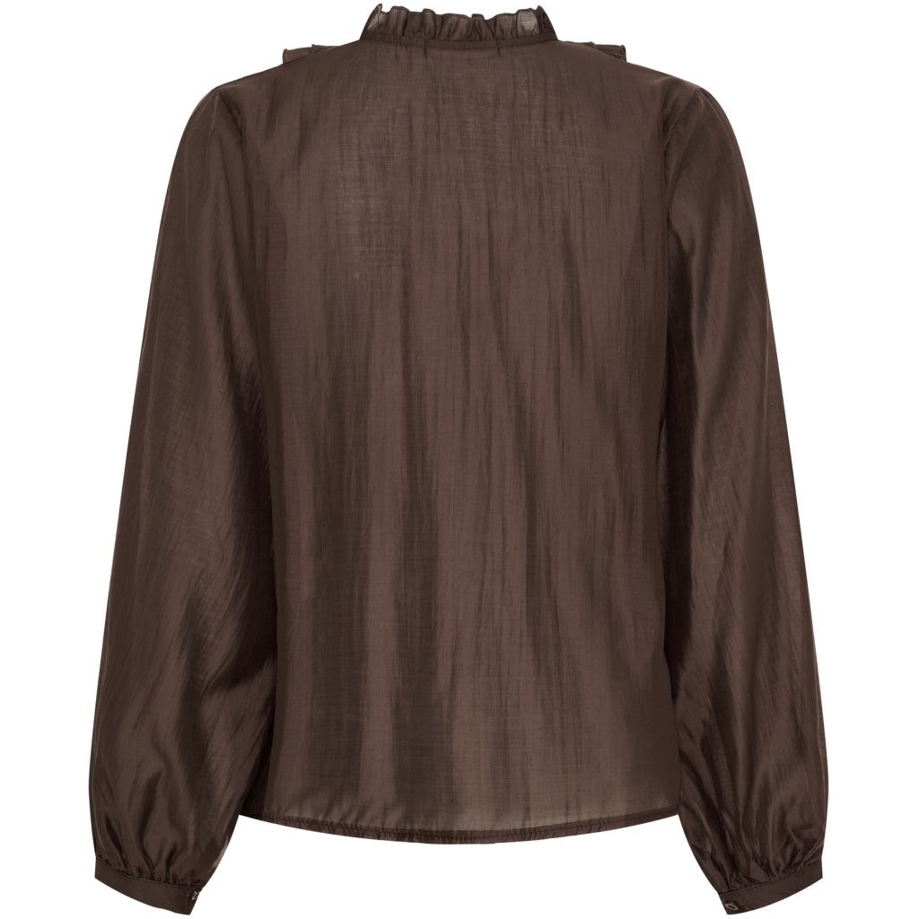 Naira - volangblus - brun