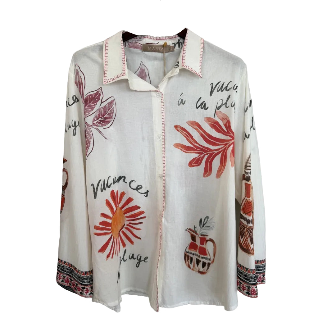 MARTA - Pirella Shirt - Offwhite