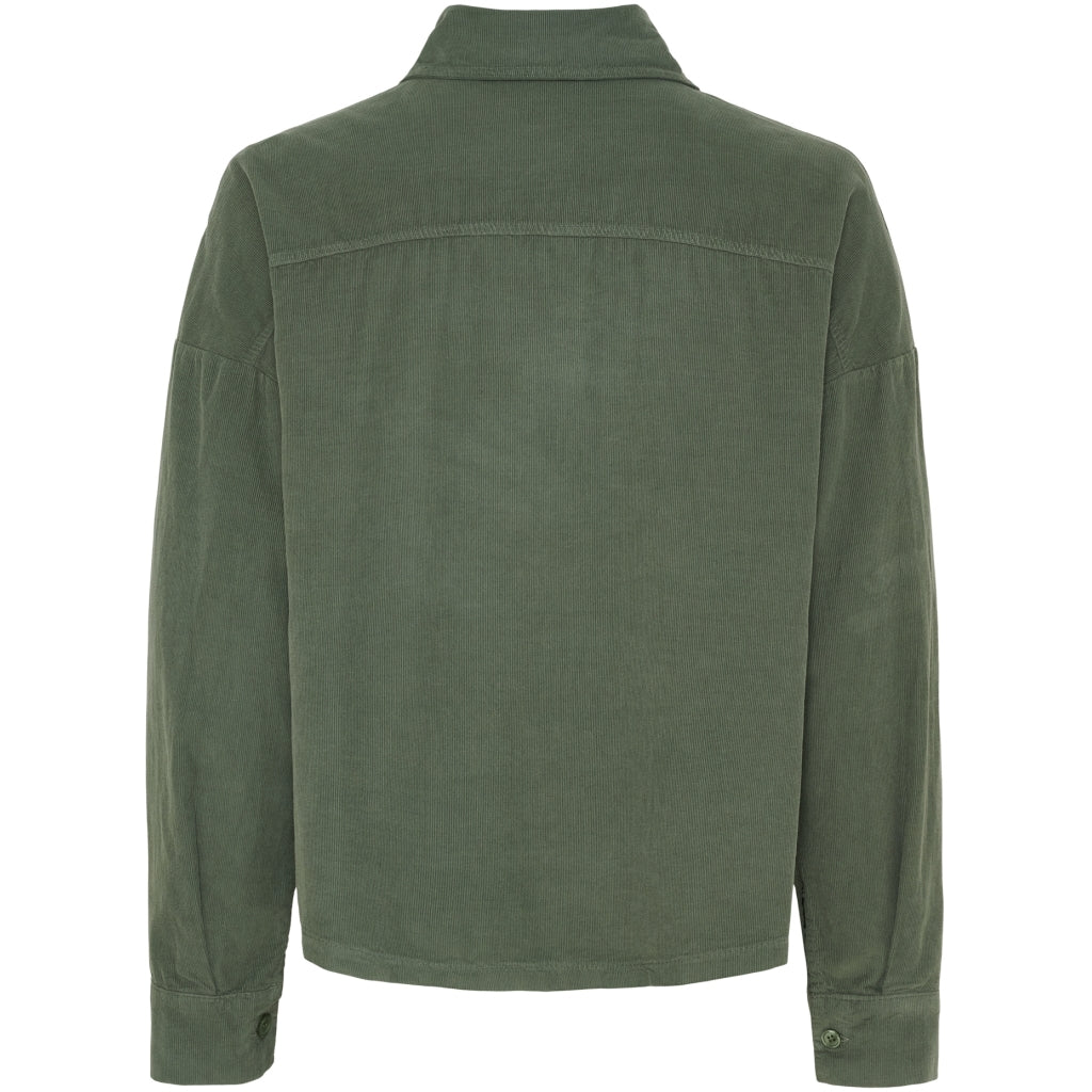 BIRDIE - Kort Oversized skjorta - Army