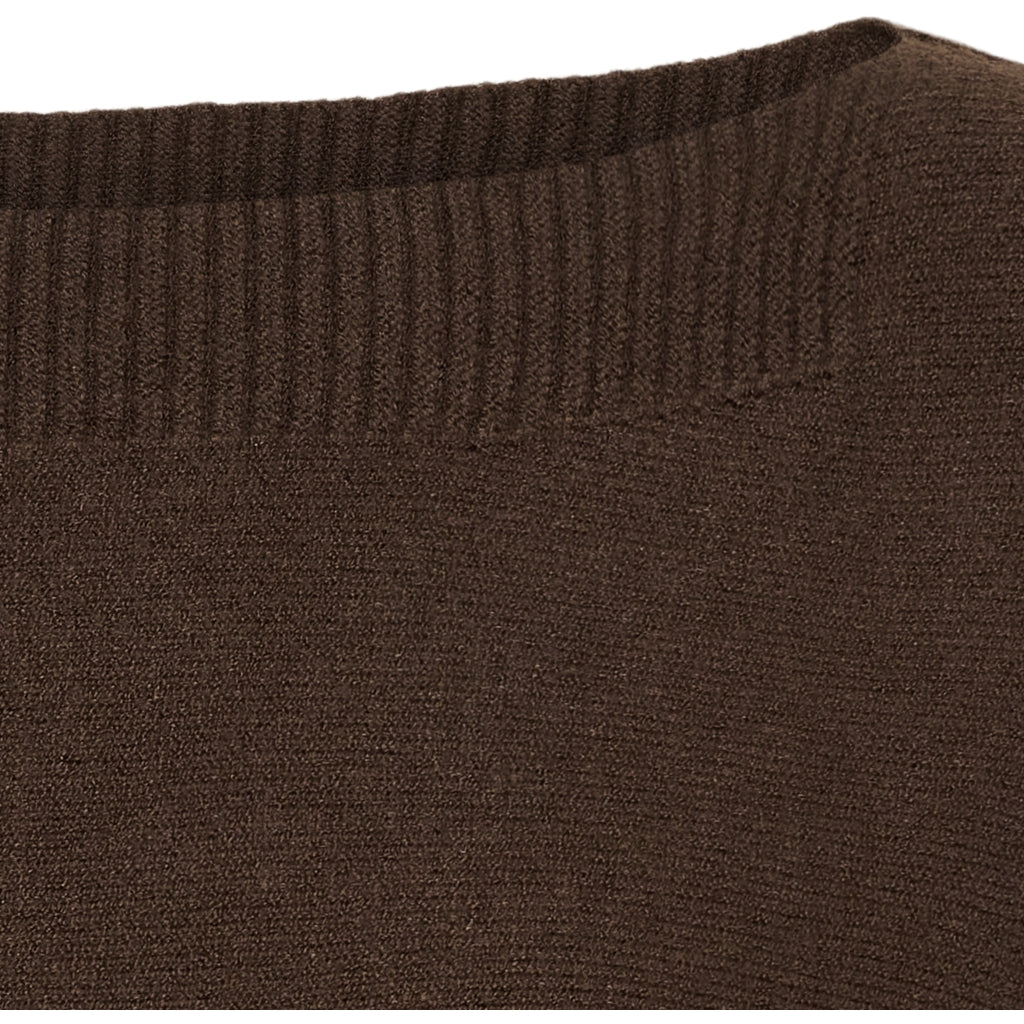 COSTANZA - Stickad topp - Brown