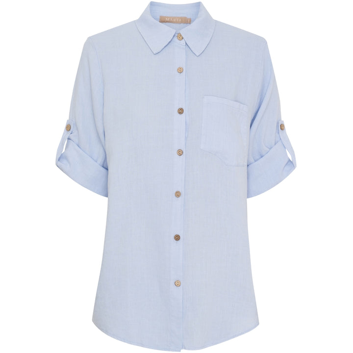 MARTA - Kiara Linne Shirt - Sky blue