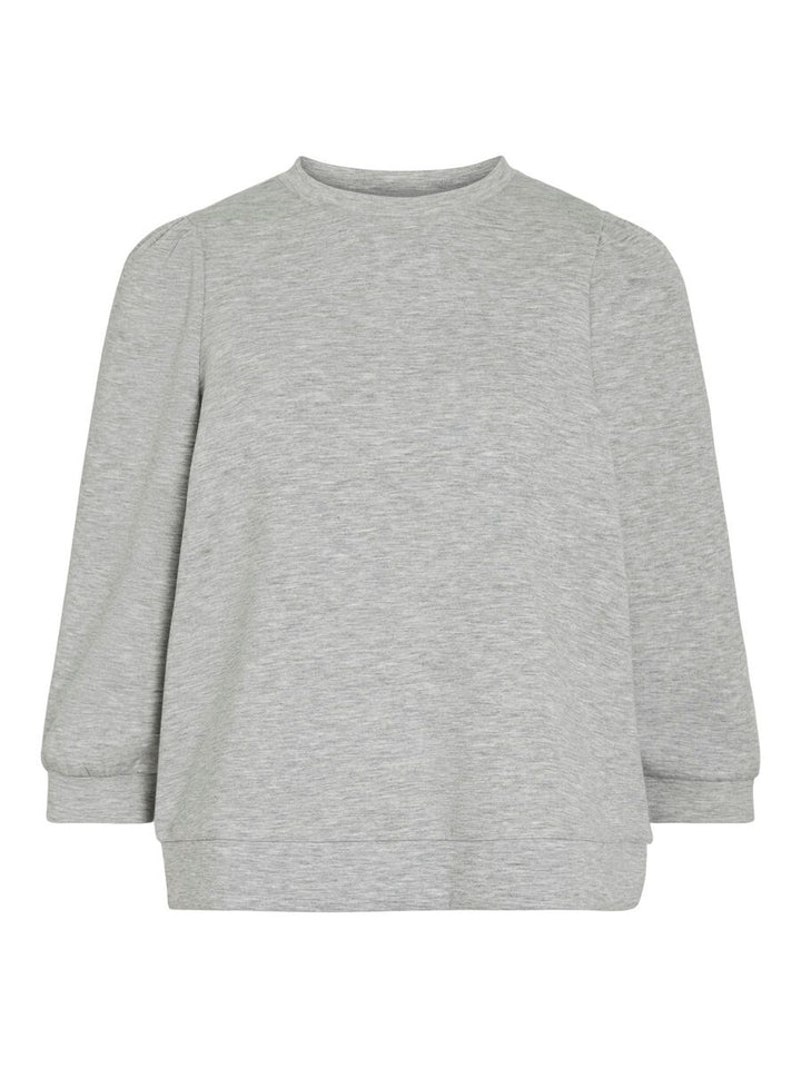 REFLECT - 3/4 Sweatshirt - Light Grey Melange