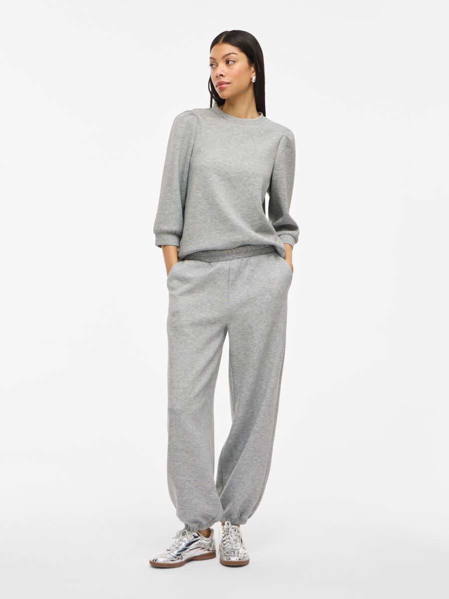 REFLECT - 3/4 Sweatshirt - Light Grey Melange