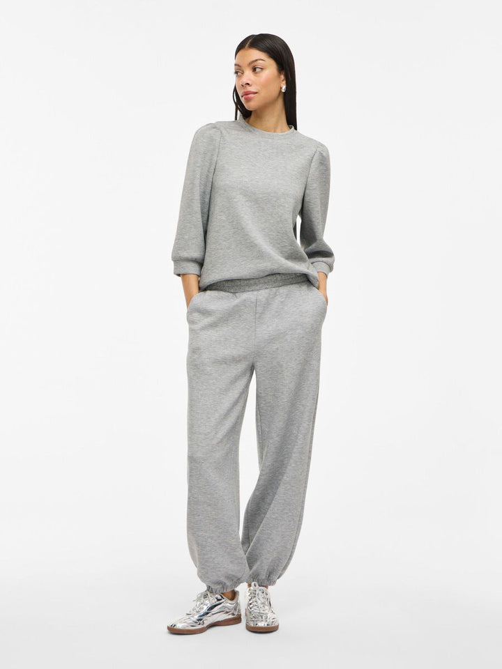 REFLECT - 3/4 Sweatshirt - Light Grey Melange